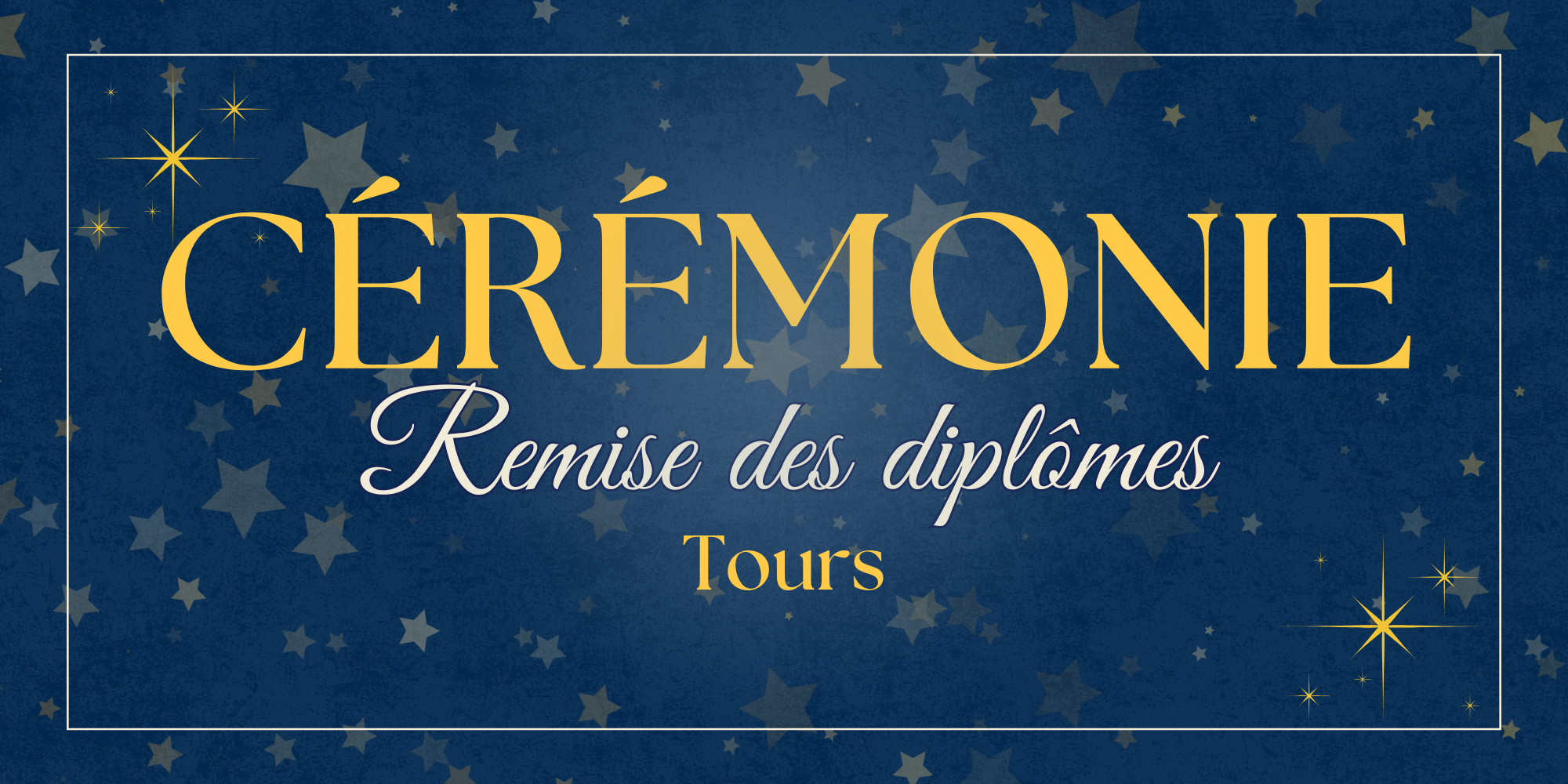 Cérémonie de remise des diplômes Tours